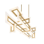 Inizio 55" Wide 3000K LED Geometric Linear Chandelier