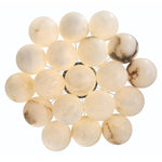 Kepler 29" Wide LED Multi Light Pendant with Alabaster Shades