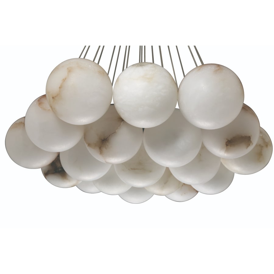 Kepler 29" Wide LED Multi Light Pendant with Alabaster Shades