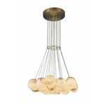 Kepler 29" Wide LED Multi Light Pendant with Alabaster Shades
