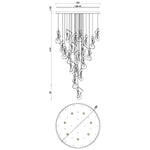 Norah 39" Wide Crystal Chandelier