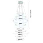 Adjustable Contemporary Chandelier Light Mid-century Chandeliers with 5 Tiered LED Lights