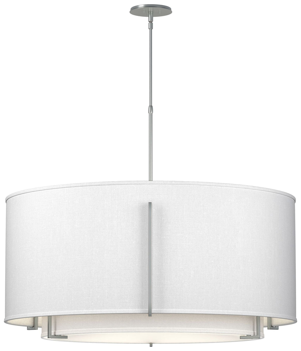 Exos 31.3"W Large Double ShadePendant w/ Anna & Anna Shade