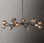 Boule De Cristal Smoke Glass Round Chandelier 48"