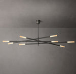 Rousseau 8-Light Mobile Etched Rod Chandelier