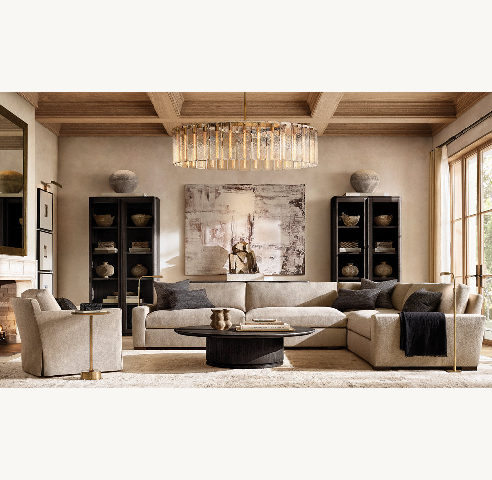 Calamette Glass Round Chandelier 60"