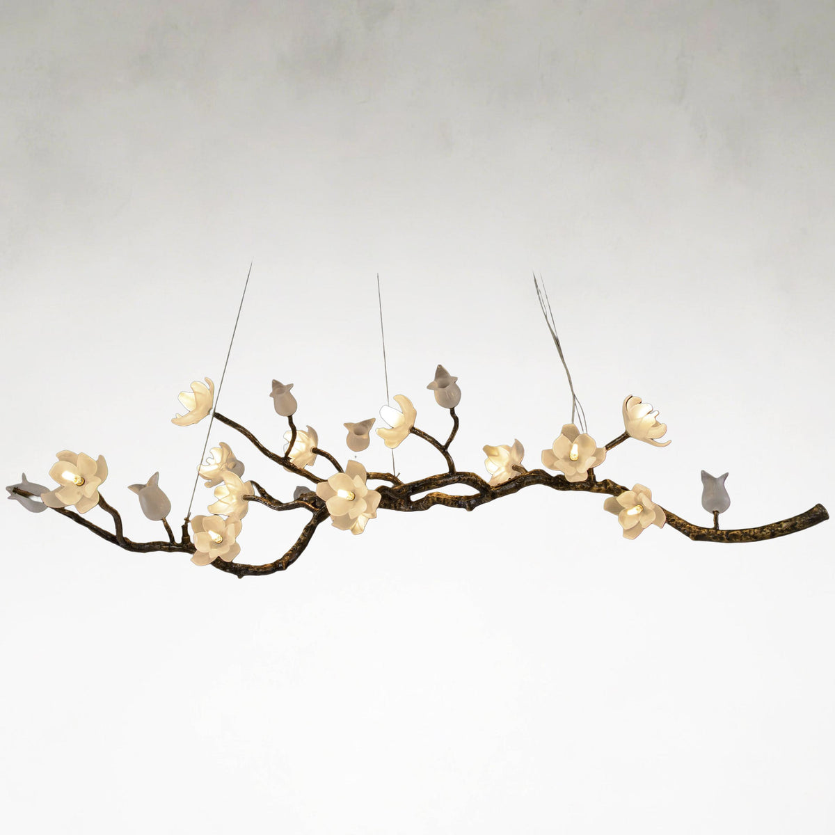 Churippu 19-Light Light Bronze Ceiling Chandelier