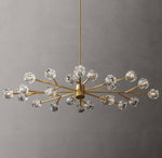 Boule De Cristal Clear Glass Oval Chandelier 72"