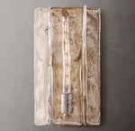 Lattice Clear Glass Sconce 15"