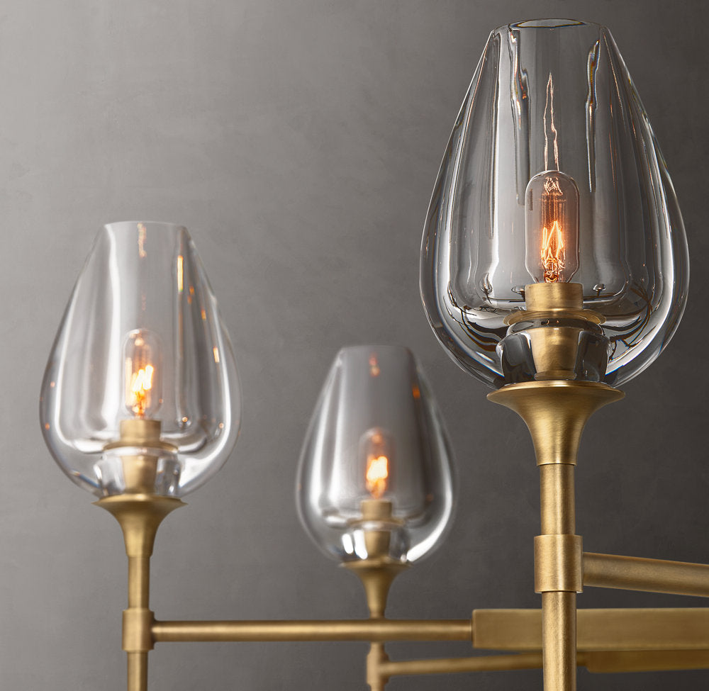 Tulip Round Chandelier 27"