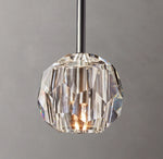 Boule De Cristal Clear Glass Rod Pendant