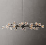 Boule De Cristal Clear Glass Oval Chandelier 72"
