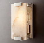 Hand-Carved Alabaster Sconce