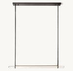 Audubon Crystal Single Bar Linear Chandelier 60"