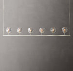 Boule De Cristal Clear Glass Linear Chandelier 60"