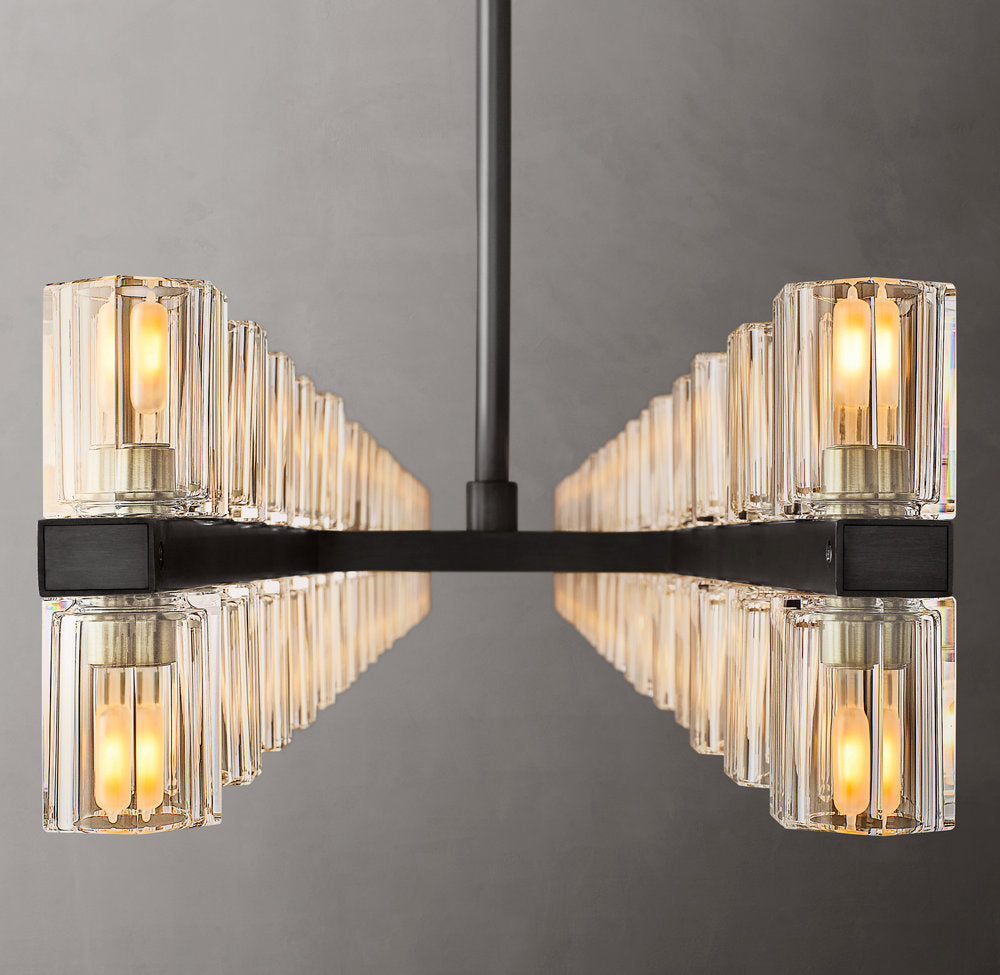Arcachon LED Rectangular Chandelier 72"