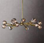 Boule De Cristal Smoke Glass Round Chandelier 48"