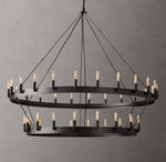 Camino Vintage Filament Two-Tier Chandelier 50"