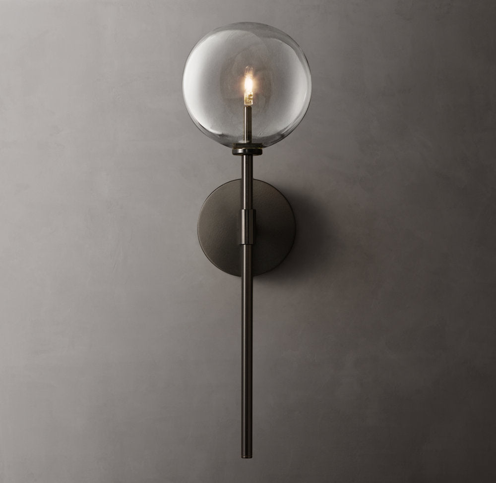 Glass Globe Sconce