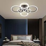 Circles Aluminum Acrylic Cluster Style Design Flush Mount Lighting LED Living Room Bedroom Ceiling Lights