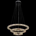 Luxury Crystal LED Chandelier 3-Tier Geometric or Stacked LED Pendant light