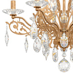 Filigrae 18.5"H x 23"W 6-Light Crystal Semi-Flush Mount in French