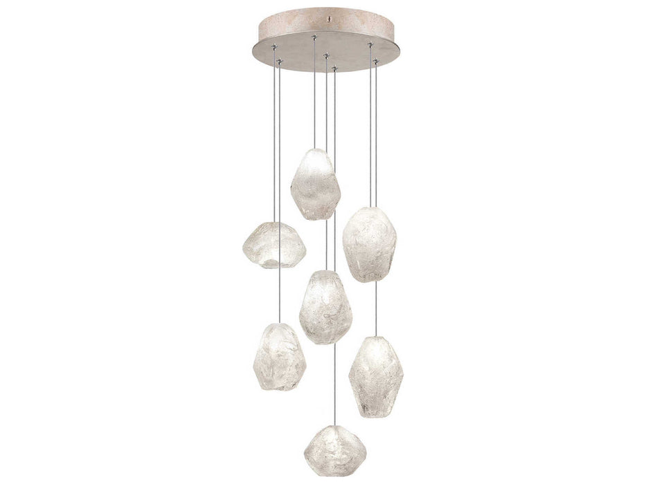 Fine Art Handcrafted Lighting Natural Inspirations 7-Light Gold Glass LED Pendant