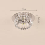 Chandelier Geometric Flush Mount Kitchen Light Fixtures Metal Crystal Ceiling Lights