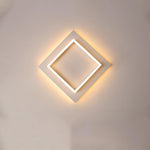 Two Square Shaped Modern LED Flush Mount Ceiling Light for Bedroom