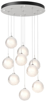 Fritz Globe 20.5" Wide 9-Light White Long Pendant With Frosted Glass S