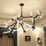 Industrial Drone Shaped Brass Chandelier Light Modern Sputnik Chandelier 14 LED Bulbs