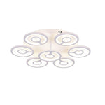 Round Flower Shaped LED Modern Flush Mount Lighting Ceiling Lights Hanging Light