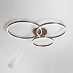 3 Circle Minimalist Acrylic LED Flush Mount Ceiling Light for Living Room