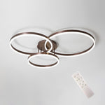 3 Circles Metal Dimmable LED Modern Flush Mount Ceiling Lighting