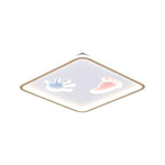 Hand and Foot Print LED Modern Flush Mount Lighting Ceiling Lights Hanging Light