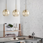 Vintage Glass Electroplated Design LED Nordic Pendant Lighting Chandeliers