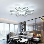 Flower Shaped Dimmable LED White Modern Ceiling Lights Flush Mount Lighting