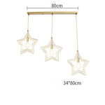 Multi Star Shaped Modern Pendant Lighting Metal Pendant Lighting