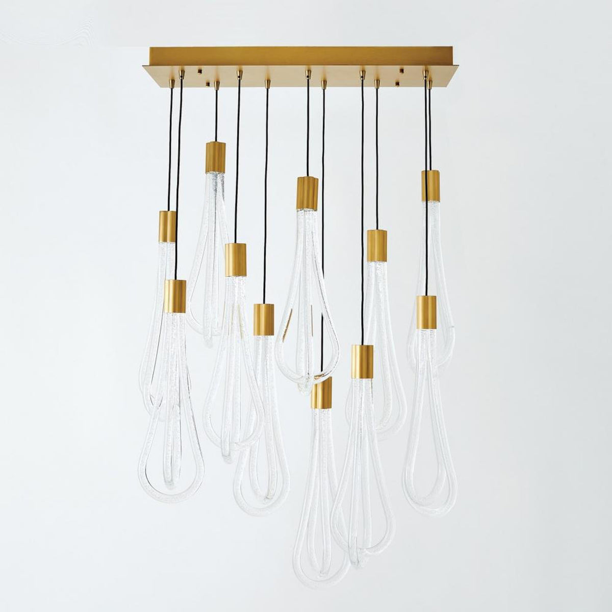 Layered Raindrop LED Chandelier