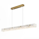 60" Natural Marble Dining Room Light Fixture