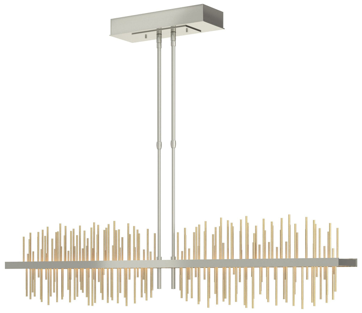 Gossamer 51.9" Wide Large Sterling And Modern Brass LED Pendant