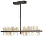 Gossamer 51.9"W Large Oil Rubbed Bronze And Modern Brass LED Pendant