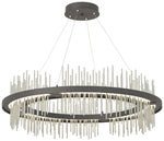 Gossamer Circular LED Pendant - Iron - Sterling