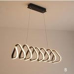 Triangular Pendant Lighting Acrylic LED Kitchen Dining Room Lighting Ceiling Light