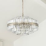 Hayes 16 Light Aged Brass Chandelier