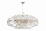 Hayes 40 1/2" Wide Polished Nickel and Crystal Chandelier