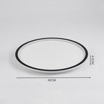 Circular Flush Mount Ceiling Light Minimalist Acrylic Metal Silica Gel LED Light