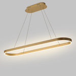 Rounded Rectangle LED Dimmable Modern Pendant Lighting Chandelier