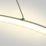 Round Geometric 30-Watt Single Ring Integrated LED Modern Bedroom Pendant