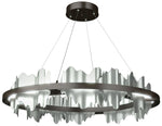 Hildene 38"WAccented Circular Oil Rubbed Bronze Standard LED Pendant